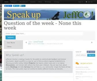 Speakupjeffco.com(Jefferson County Washington) Screenshot