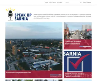 Speakupsarnia.ca(Speak Up Sarnia) Screenshot