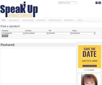 Speakupspeakerservices.com(Speak Up Speaker Services Inc) Screenshot
