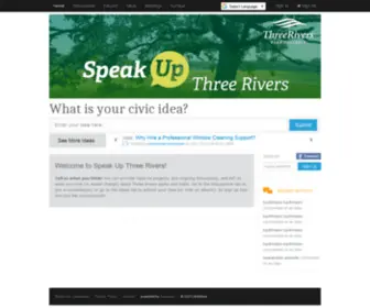 Speakupthreerivers.com(Three Rivers Park District) Screenshot