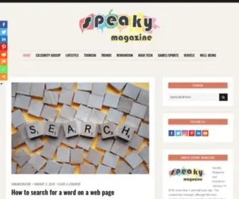 Speakymagazine.com(Speaky Magazine) Screenshot