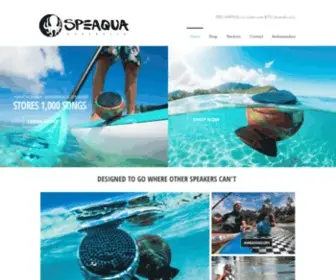 Speaqua.com.au(Functionally Waterproof Speakers) Screenshot