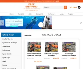 Speardeals.com(The best spearfishing gear at the best prices) Screenshot