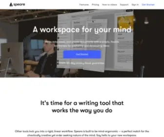 Speare.com(Thought Processor) Screenshot
