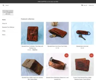 Spearheaders.co(Spearheaders Baseball Glove Wallets) Screenshot