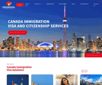 Spearheadimmigration.com(Spearhead Immigration and Visa Solutions) Screenshot