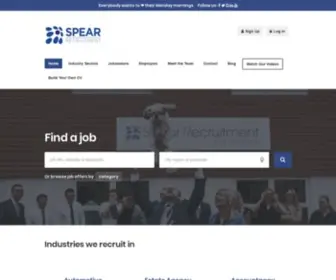 Spearrecruitment.co.uk(Recruitment Agency Specialised in Motor Trade) Screenshot