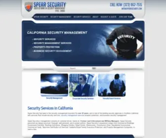 Spearsecurity.com(Spear Security) Screenshot