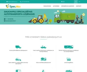 Specatu.lv(Specializētais autotransporta uzņēmums) Screenshot