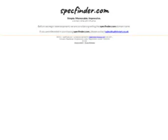 SpecFinder.com(specfinder) Screenshot