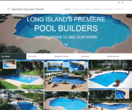 Specht-Tacular.com(Long Island Inground Swimming Pools) Screenshot