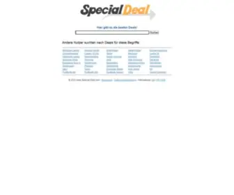 Special-Deal.com(Preisvergleich und Preissuchmaschine) Screenshot