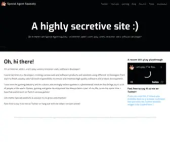 Specialagentsqueaky.com(A highly secretive site) Screenshot