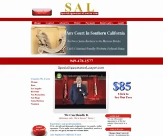 Specialappearancelawyer.com(Home) Screenshot