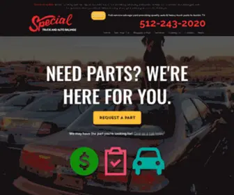 Specialautosalvage.com(Full Service Junkyard) Screenshot