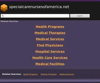 Specialcarenursesofamerica.net(Specialcarenursesofamerica) Screenshot