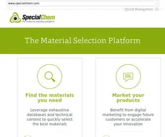 Specialchem.com(Material Selection Platform) Screenshot