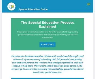 Specialeducationguide.com(Special Education Guide) Screenshot