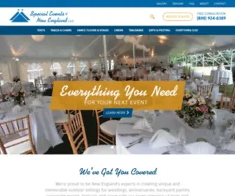 Specialeventsofne.com(Tent Rentals & Party Rentals in MA) Screenshot