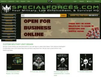 Specialforces.com(Your HQ for Law Enforcement Gear) Screenshot