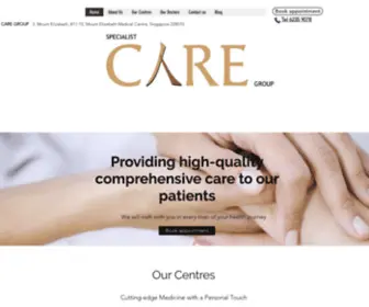 Specialistcaregroup.com(Specialist Care Group) Screenshot