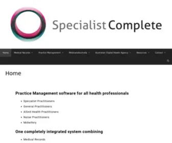 Specialistcomplete.com(Specialist Complete) Screenshot