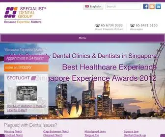 Specialistdentalgroup.com(Dental Clinic In Singapore) Screenshot