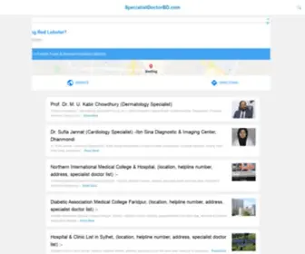 Specialistdoctorbd.com(Specialist Doctor in Bangladesh List) Screenshot