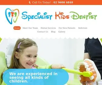 Specialistkidsdentist.com.au(Paediatric Dentist) Screenshot