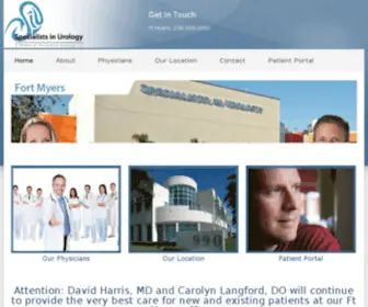 Specialistsinurology.com(Specialists in Urology) Screenshot