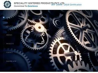 Specialitysintered.com(Sintered Parts) Screenshot