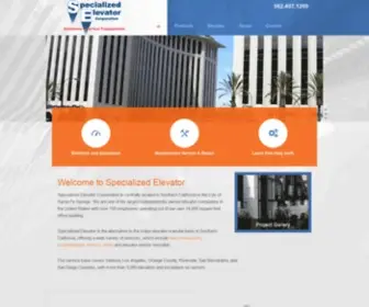 Specializedelevator.com(Elevator Company) Screenshot