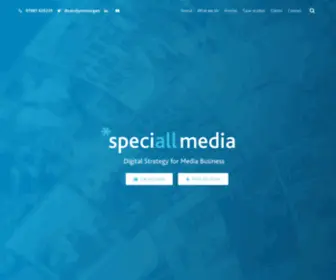 Speciall.media(Speciall Media create practical digital strategies for media businesses) Screenshot