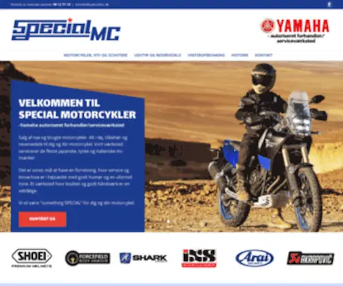 Specialmc.dk(Velkommen til Special Motorcykler) Screenshot