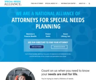 Specialneedsalliance.org(Special needs alliance) Screenshot