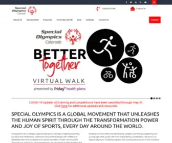 Specialolympicsco.org(Special Olympics CO) Screenshot