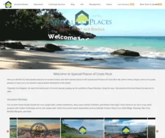 Specialplacesofcostarica.com(Special Places of Costa Rica) Screenshot