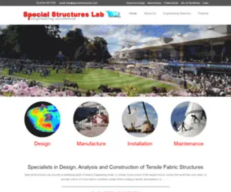 Specialstructures.com(Special Structures Lab) Screenshot