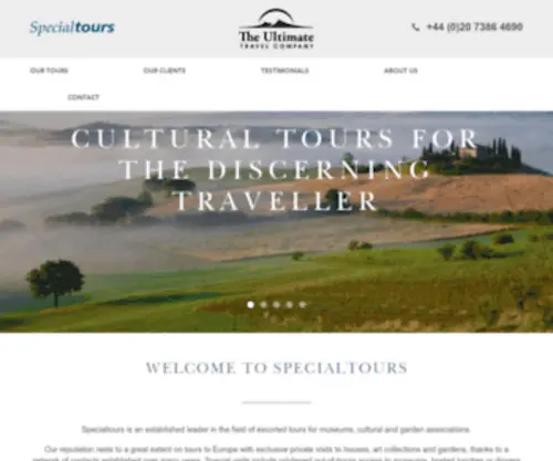 Specialtours.co.uk(Art & Cultural Tours for the Discerning Traveller) Screenshot