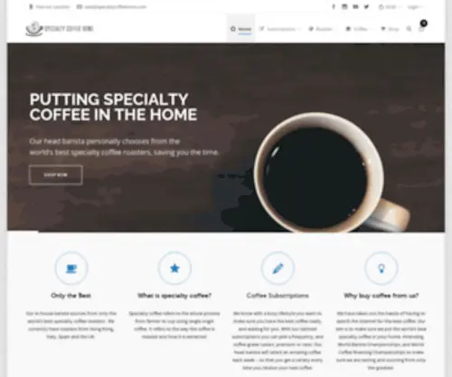 Specialtycoffeehome.com(Specialtycoffeehome) Screenshot