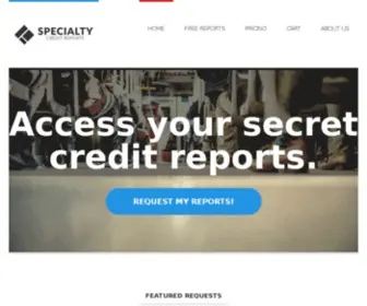 Specialtycreditreports.com(Free Specialty Credit Requests) Screenshot