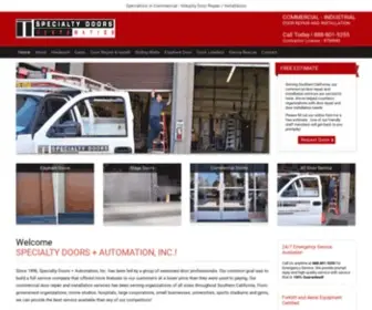 Specialtydoorsofca.com(Specialty Doors of CA) Screenshot