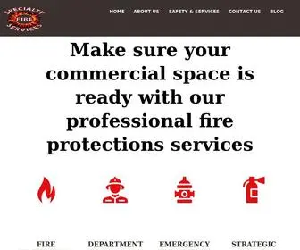 Specialtyfireservices.com(Fire Sprinkler & Fire Protection Services Houston TX) Screenshot