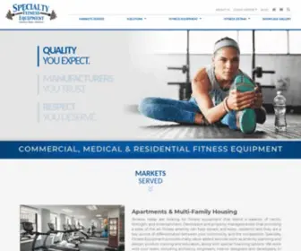 Specialtyfitnessequipment.com(Commercial Fitness Equipment & Gym Design) Screenshot