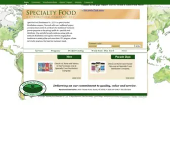 Specialtyfooddistribution.com(Specialty Food Distribution) Screenshot