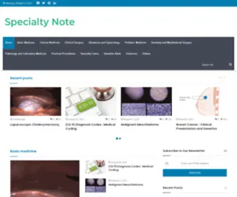 Specialtynote.com(Specialty Note) Screenshot