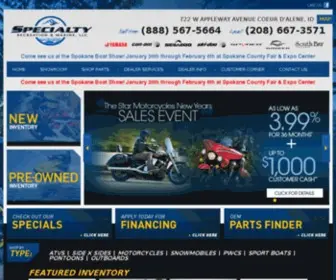 Specialtyrecreation.com Screenshot