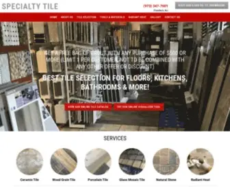 Specialtytilenj.com(Tile flooring) Screenshot