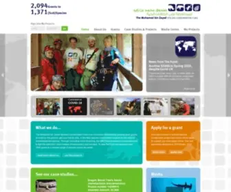 Speciesconservation.org(The Mohamed bin Zayed Species Conservation Fund) Screenshot