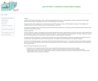 Speciesfile.org(Species File Software) Screenshot